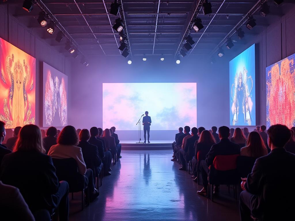 Lanzamiento de producto con elementos artísticos